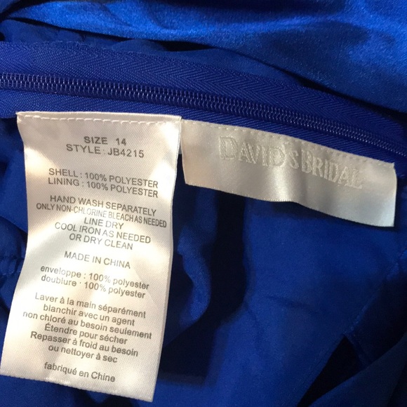 David’s Bridal Formal blue dress - Picture 3 of 3